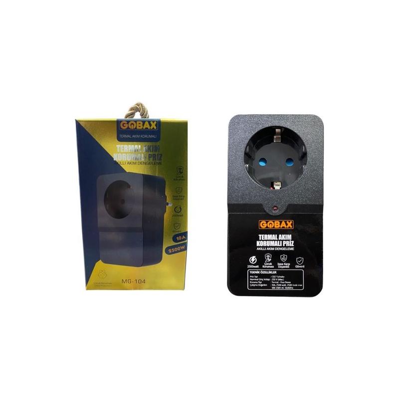 GOBAX MG-104 10A 2500W TERMAL AKIM KORUMALI PRİZ 