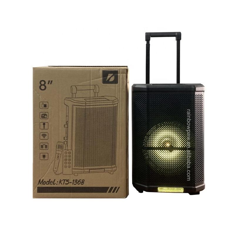 KTS-1368 FM/LED/MİKRAFON/USB/BLUETOOTH TAŞINABİLİR SES SİSTEMİ