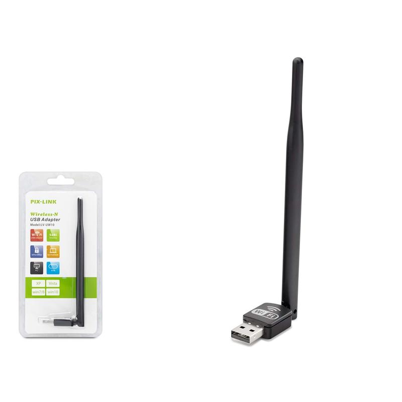 PIX-LINK LV-UW10 WIRELESS ADAPTÖR 150MBPS 5DB UYDU UYUMLU