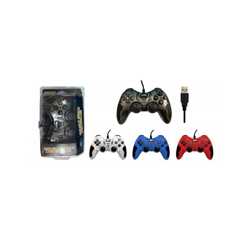 PLATOON PL-2585 DOUBLE SHOCK CONTROLLER USB 2.0 GAME PAD
