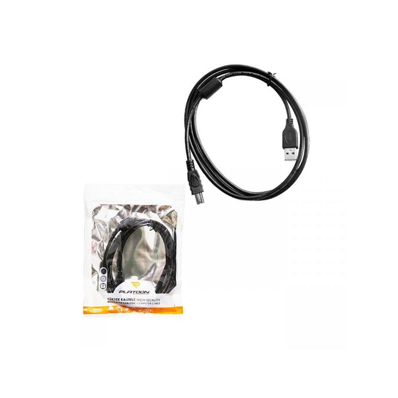 PLATOON PL-6501 PRINTER POŞETLİ KABLO USB 2.0 1.5M