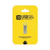 POWERWAY 32GB USB METAL FLASH BELLEK