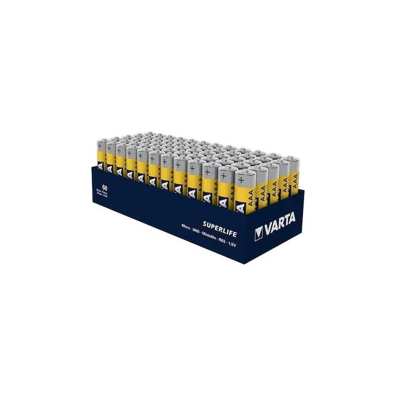 Varta 60 Adet İnce Pil Aaa Superlife Çinko Karbon Kumanda Pili