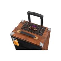 BAAB B-Q12 50 Watt Süper Bass Kumandalı Taşınabilir Kablosuz Mikrofonlu Bluetooth Hoparlör Karaoke Sistemi