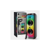 BTS-1387 RGB/USB/FM/TF/BLUETOOTH KABLOSUZ MİKRAFONLU TAŞINABİLİR SES SİSTEMİ 