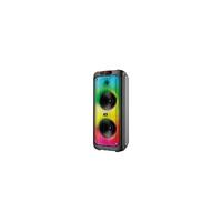 BTS-1387 RGB/USB/FM/TF/BLUETOOTH KABLOSUZ MİKRAFONLU TAŞINABİLİR SES SİSTEMİ 