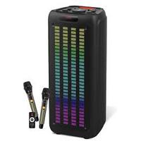 CH-1035 USB/TF/FM/BLUETOOTH ÇİFT MİKRAFONLU KABLOSUZ TAŞINABİLİR SES SİSEMİ 