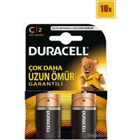 DURACELL ALKALİN C2 ORTA BOY PİL 2'Lİ 