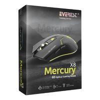 Everest Mercury X8 Usb Siyah 6D Optik Oyun Mouse