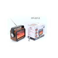 FP-337-S USB/FM/TF/BLUETOOTH GÜNEŞ ENERJLİ ŞÖMİNELİ NOSTARJİ RADYO
