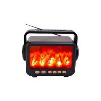 FP-337-S USB/FM/TF/BLUETOOTH GÜNEŞ ENERJLİ ŞÖMİNELİ NOSTARJİ RADYO