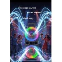 GTS-1569 USB/TF/BLUETOOTH KABLOSUZ MİKRAFONLU TAŞINABİLİR SES SİSTEMİ 