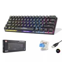 HADRON G509B Mekanik Gaming Mini Klavye Blue Switch RGB - Siyah
