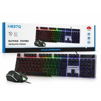 HADRON H837Q Gaming Klavye Mouse Seti LED 1000 DPI Siyah