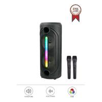 KTS-2086 ÇİFT MİKRAFONLU USB/TF/BLUETOOTH TAŞINABİLİR SES SİSTEMİ 