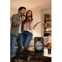 KTS-2170 Bluetooth Hoparlör Rgb Işıklı Çift Mikrofonlu 19W Kablosuz Speaker 55X30