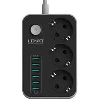 LDNIO SE-3631 3.4A 3 POWER SOCKET 6 USB AKIM KORUMALI PRİZ 