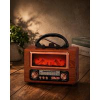 NNS NS-901BT USB/FM/TF/BLUETOOTH ŞÖMİNELİ NOSTARJİ RADYO 