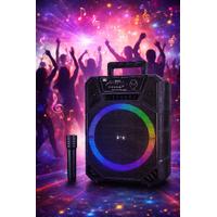 PLATOON PL-4683 12 INÇ 15000W USB/TF/BLUETOOTH MİKRAFONLU TAŞINABİLİR SES SİSTEMİ