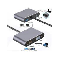 PLATOON PL-5565 TYPE-C TO HUB PD HDTV+VGA+USB ADAPTÖR 4İN1