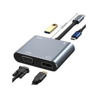PLATOON PL-5565 TYPE-C TO HUB PD HDTV+VGA+USB ADAPTÖR 4İN1