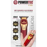 POWERTECH TR-450 MİNİ PROFESYONEL TRAŞ MAKİNESİ TYPE-C HIZLI ŞARJ 