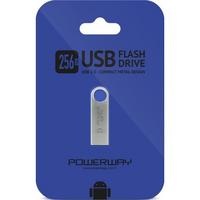 POWERWAY 256GB METAL FLASH BELLEK