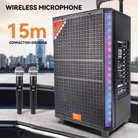 SİNG-E JQS-917 USB/TF/FM/BLUETOOTH ÇİFT MİKRAFONLU TAŞINABİLİR SES SİSTEMİ 