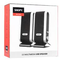 Snopy SN-820 2.0 Siyah/Gümüş Lcd İnce Tasarım USB Multimedia Speaker Hoparlör