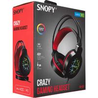 SNOPY SN-GX7 CRAZY SİYAH USB LEDLİ MİKRAFONLU OYUNCU KULAKLIK