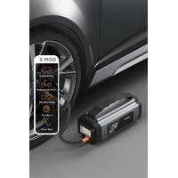 TORİMA APS-01 Araç Hava Kompresörü Akü Takviyeli Marş Özellikli Dijital Ekranlı Işıklı Taşınabilir Kompresör 