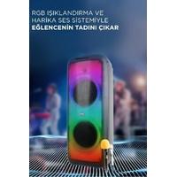 Torima BTS-1938 Siyah RGB Işıklı Taşınabilir Bluetooth Hoparlör