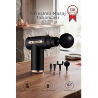 Torima BX-720 Siyah Darbeli Titreşimli Şarjlı Sporcu Masaj Tabancası Masaj Aleti Kas Egzersiz Aleti