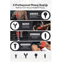 Torima BX-720 Siyah Darbeli Titreşimli Şarjlı Sporcu Masaj Tabancası Masaj Aleti Kas Egzersiz Aleti