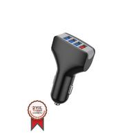 Torima C20 4 Port Araç Hızlı Şarj 3.0 çift USB Adaptörü Siyah