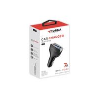 Torima C20 4 Port Araç Hızlı Şarj 3.0 çift USB Adaptörü Siyah