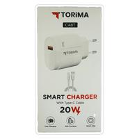 TORİMA C48T SMART CHARGER WİTH TYPE-C 20W ŞARJ ALETİ 