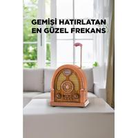 Torima D-58 Ahşap Nostalji Radyo Kablosuz Bluetooth Hoparlör