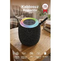 Torima D10 Taşınabilir Rgb Ledli Bluetooth Hoparlör Usb-Fm Radyo Açık Mavi