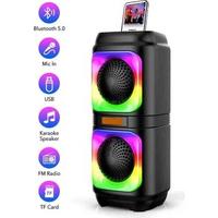 Torima D19 Siyah Wireless TWS RGB Renkli Bluetooth Hoparlör