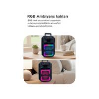TORİMA D25 USB/TF/BLUETOOTH MİKRAFONLU TAŞINABİLİR SES SİSTEMİ 
