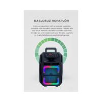 TORİMA D25 USB/TF/BLUETOOTH MİKRAFONLU TAŞINABİLİR SES SİSTEMİ 