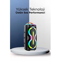 Torima D36 RGB Işıklı Mikrofonlu Kumandalı TWS Bluetooth Hoparlör Speaker