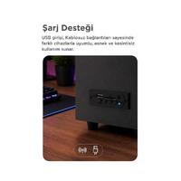 TORİMA D37 Bilgisayar Hoparlörü Rgb Işıklı 2+1 Subwoofer Bluetooth Hoparlör Speaker 