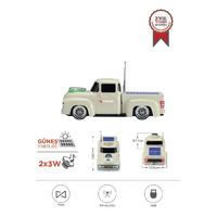 Torima D44 Bej Kamyon Bluetooth Hoparlör FM-USB-TF Destekli Güneş Enerjili Speaker