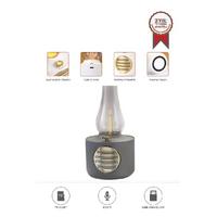 Torima D53 Beyaz Vintage Gaz Lambası Taşınabilir Bluetooth Speaker Ayarlanabilir Işıklı USB Şarjlı WHİTE/GRAY