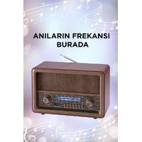 TORİMA D56 USB/TF/FM/BLUETOOTH NOSTARJİ RADYO 30X15