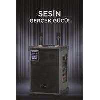 TORİMA D71 PROFESYONAL ÇİFT MİKRAFONLU USB/TF/BLUETOOTH TAŞINABİLİR SES SİSTEMİ 