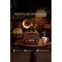 TORİMA D76 Bluetooh Hoparlör Nostaljik Radyo AUX USB TF Destekli Speaker