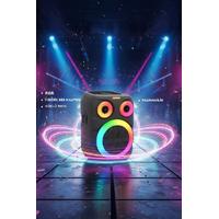 TORİMA D81 Bluetooth Hoparlör Rgb Işıklı Mikrofonlu 12W Kablosuz Taşınabilir Hoparlör 